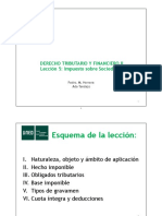 Derecho Tributario Y Financiero Ii Lección 5: Impuesto Sobre Sociedades