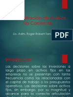 Administracion de Activos No Corrientes