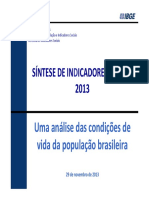 Condições de Vida Da População Brasileira - IBGE OK