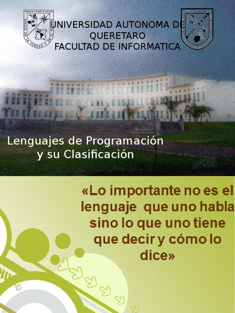 Capitulo 2 Lenguajes de Programacion y Su Clasificacion | PDF ...