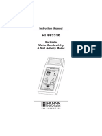 Portable Water Conductivity & Soil Activity Meter: Instruction Manual