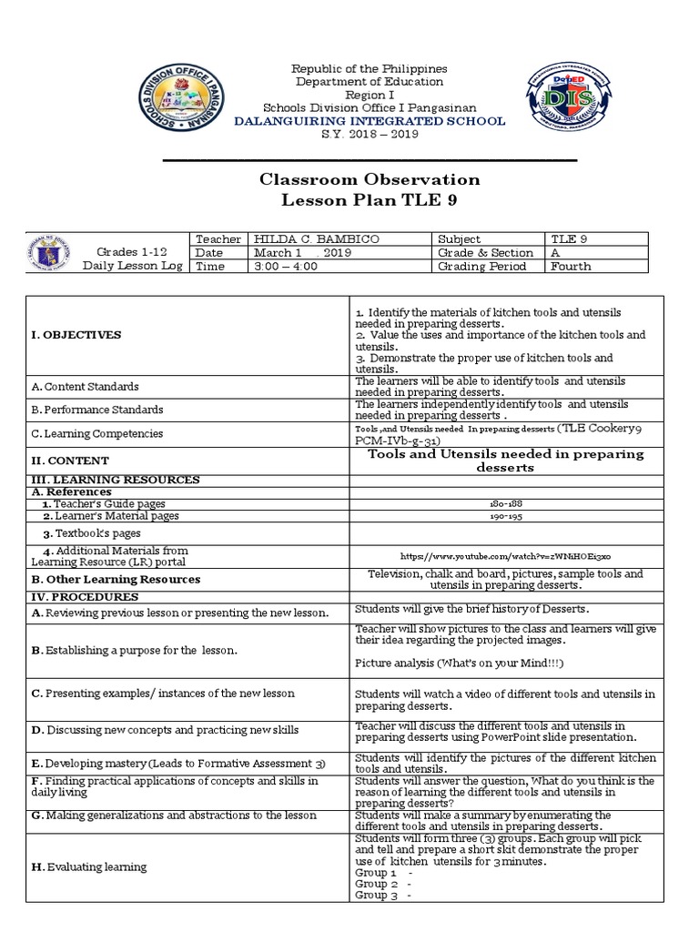 3rd Periodical Test in Araling Panlipunan 4 With TOS | Lesson Plan