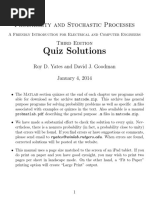 Probability and Stochastic Processes A Friendly Introduction For Electrical and Computer Engineers Quiz Solutions Manual