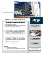 Caderno de Questoes - Cargo 11 Tecnico Legislativo