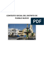 Contexto Social Del Distrito de Pueblo Nuevo