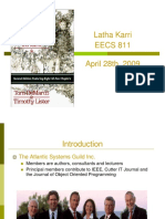 Latha Karri EECS 811 April 28th, 2009