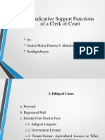 Adjudicative Support Functions of A COC