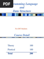 C Programming Language and Data Structure: For DIT Students