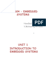 EE16604 - EMBEDDED Systems: Handled by V.Mohanraj AP/EEE