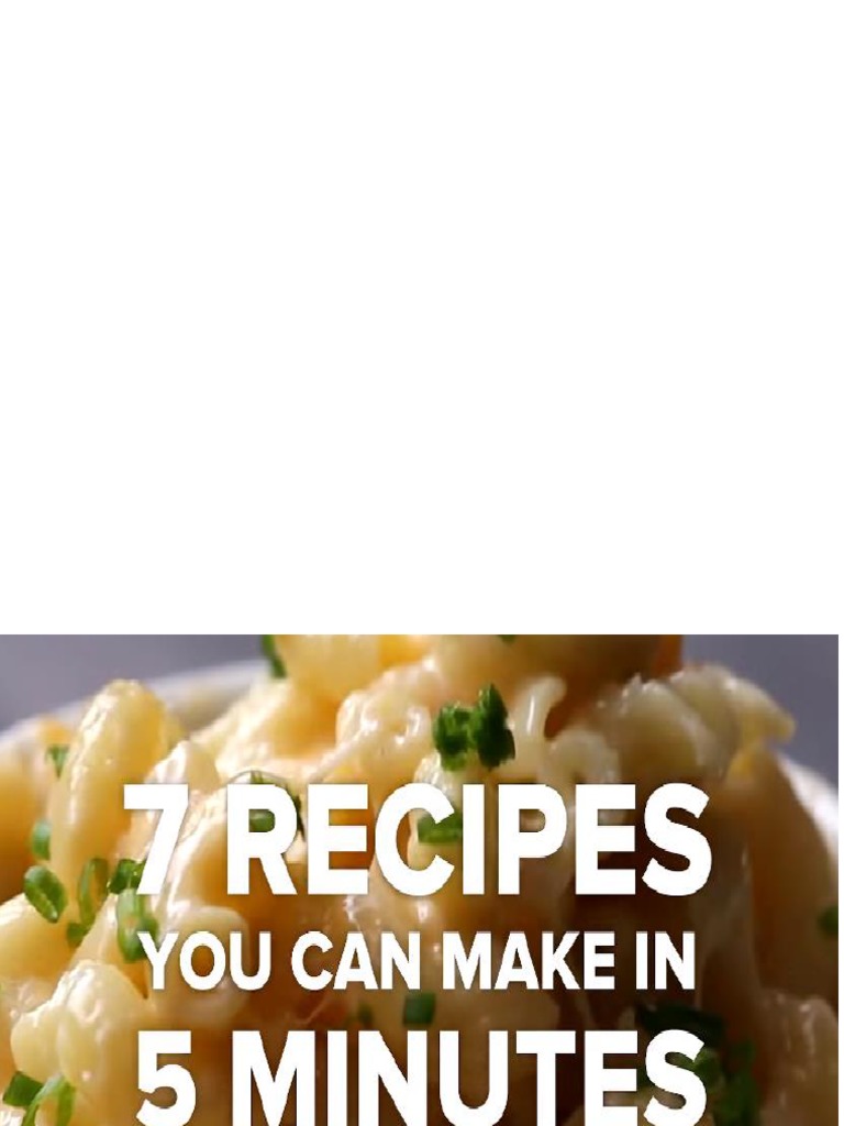 Receta de Cocina en Ingles | PDF
