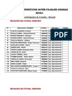 Delegacion de Canchis Sicuani, Juegos Deportivos