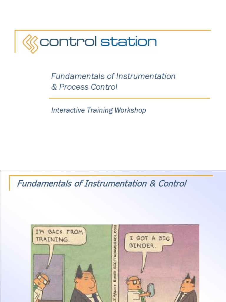 Fundamentals of Instrumentation & Process Control: Interactive Training ...