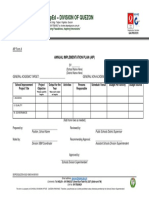 Deped - Division of Quezon: Annual Implementation Plan (Aip)