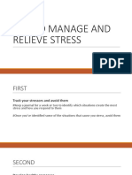 Tips To Manage and Relieve Stress