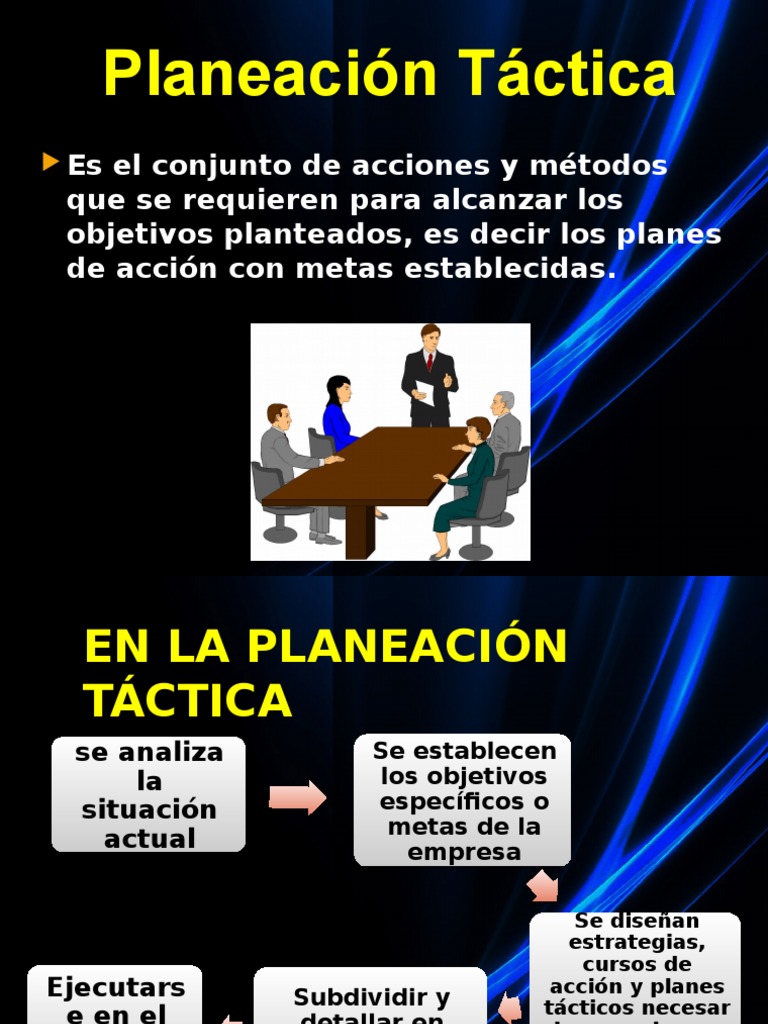 Definición y Características de Planeación Táctica | PDF