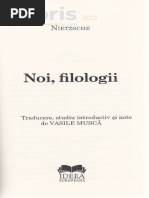 Noi, Filologii - Friedrich Nietzsche