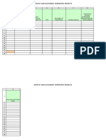 Project Dependency Spreadsheet Template