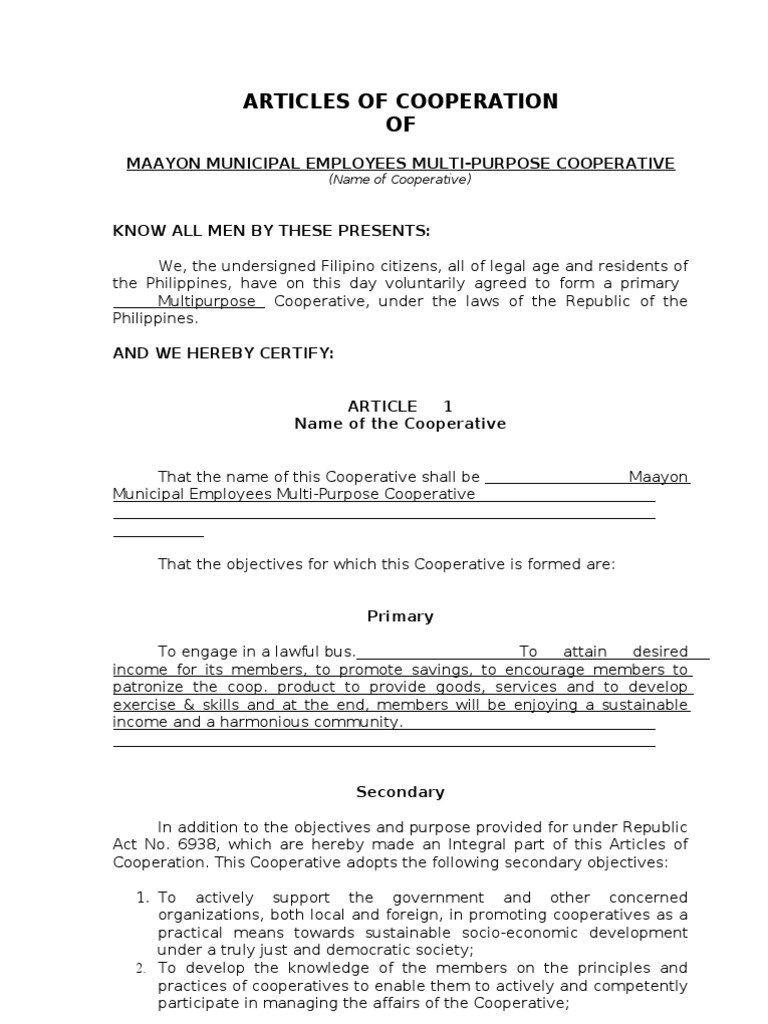 Coop by Laws Quorum Board Of Directors