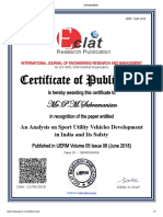 Certificate of Publication: Mr.P.M.Subramanian