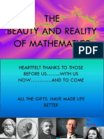 THE Beauty and Reality of Mathematics