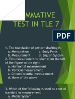 Summative Test in Tle 7