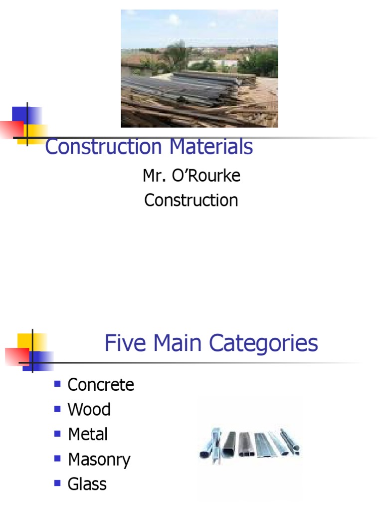 Essential Construction Materials Guide | PDF