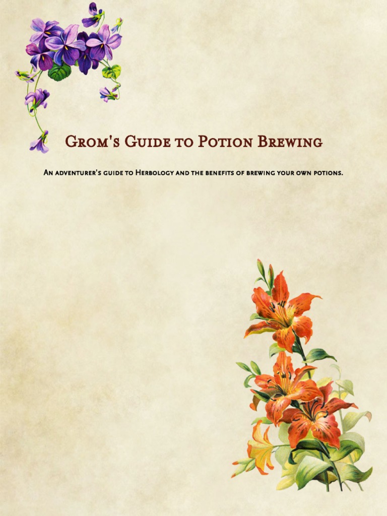 Grom's Potion Brewing Guide | PDF | Herbalism | Dungeons & Dragons
