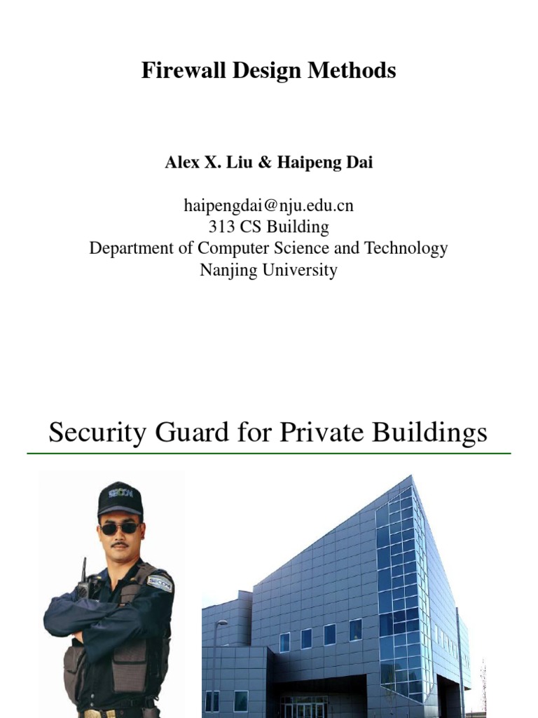 Structured Firewall Design Methods | PDF | Transmission Control ...
