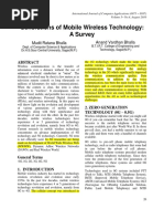 Generations of Mobile Wireless Technology: A Survey: Mudit Ratana Bhalla Anand Vardhan Bhalla