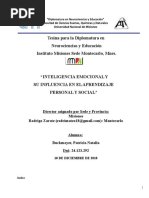 Inteligencia emocional y aprendizaje personal y social