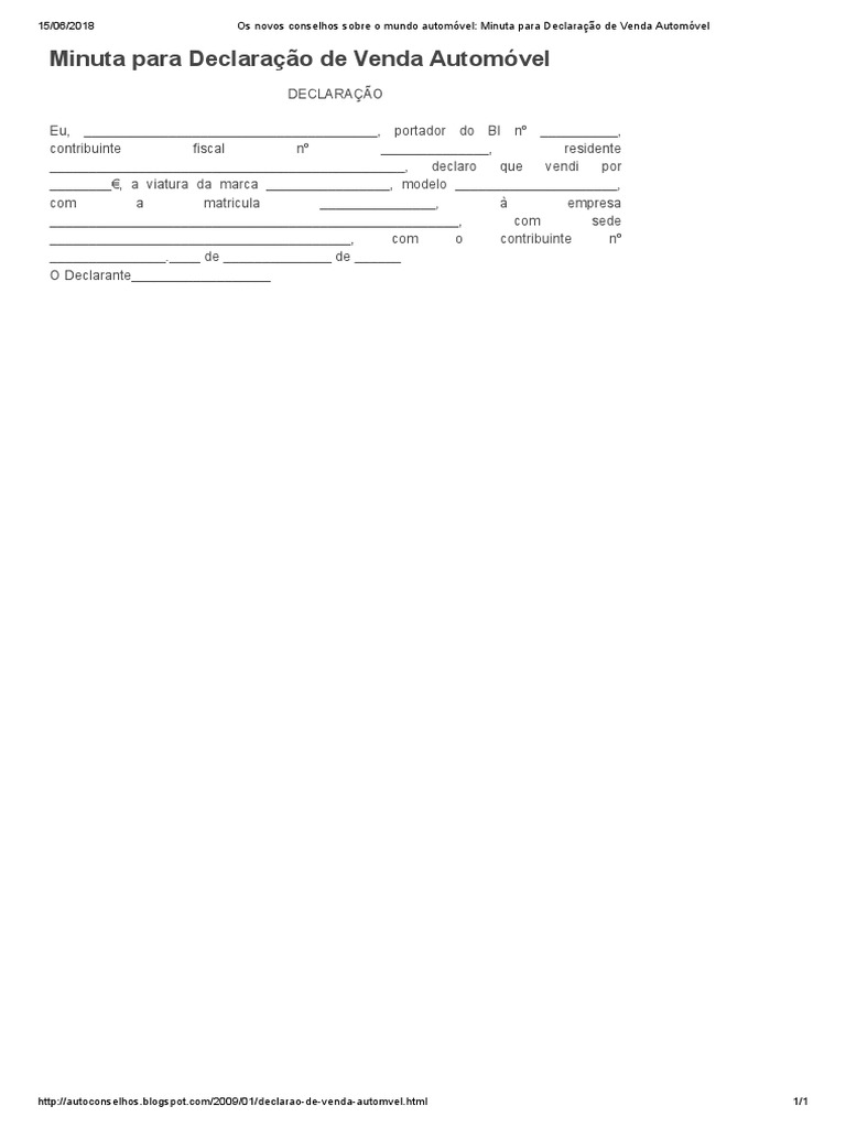 minuta-de-declara-o-de-venda-autom-vel-pdf-neg-cios-direito