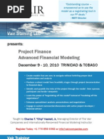 Project Finance Advanced Modeling - Trinidad & Tobago