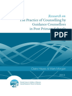 The Practice of Counselling by Guidance Counsellors in Post Primary Schools