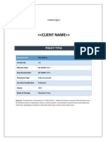 Sampe Policy Template