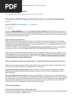 Windows Performance Monitor Disk Counters Explained - Ask The Core Team