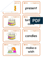 Flashcards Birthdays 2018