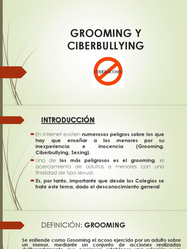 Grooming y Ciberbullying: Prevención y Fases | PDF | Acoso cibernético ...