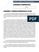 Guía de Divergencia Interpretativa: Convergencia Y Divergencia Interpretativas en Los MMC