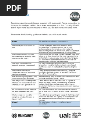 weekly journal