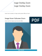 How To - Image Overlay Zoom
