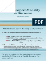 Tense-Aspect-Modality in Discourse REPORT (Autosaved) (Autosaved)