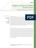 Analgesia e Anestesia No Trabalho de Parto e Parto