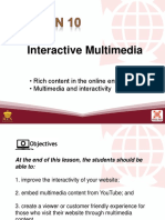 Add Interactivity and Multimedia to Your Website