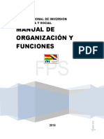 Manual de Organizacion y Funciones Fps 2018
