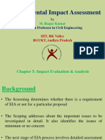 Environmental Impact Assessment: Chapter 5: Impact Evaluation & Analysis