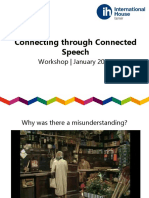 Connecting Through Connected Speech: Workshop - January 2017