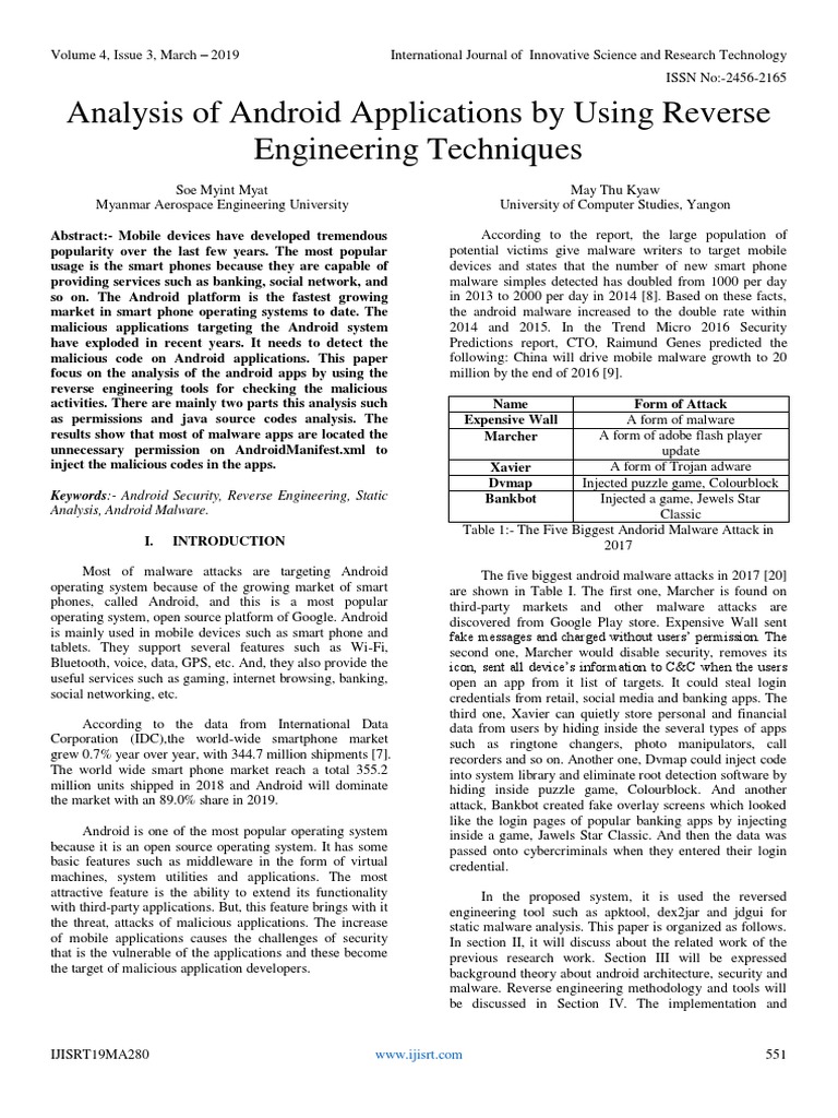 Android Malware Reverse Engineering | PDF | Malware | Android ...