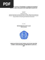 Pengaruh Gaya Kepemimpinan Kepala Desa Terhadap Kinerja Aparatur