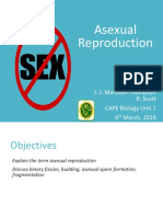 Asexual Reproduction: J. J. Marshall-Thompson R. Scott CAPE Biology Unit 1 6 March, 2019