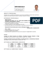 Ion Bacalu - CV PDF